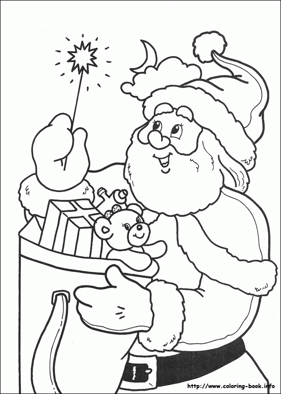 Święty Mikołaj kolorowanki